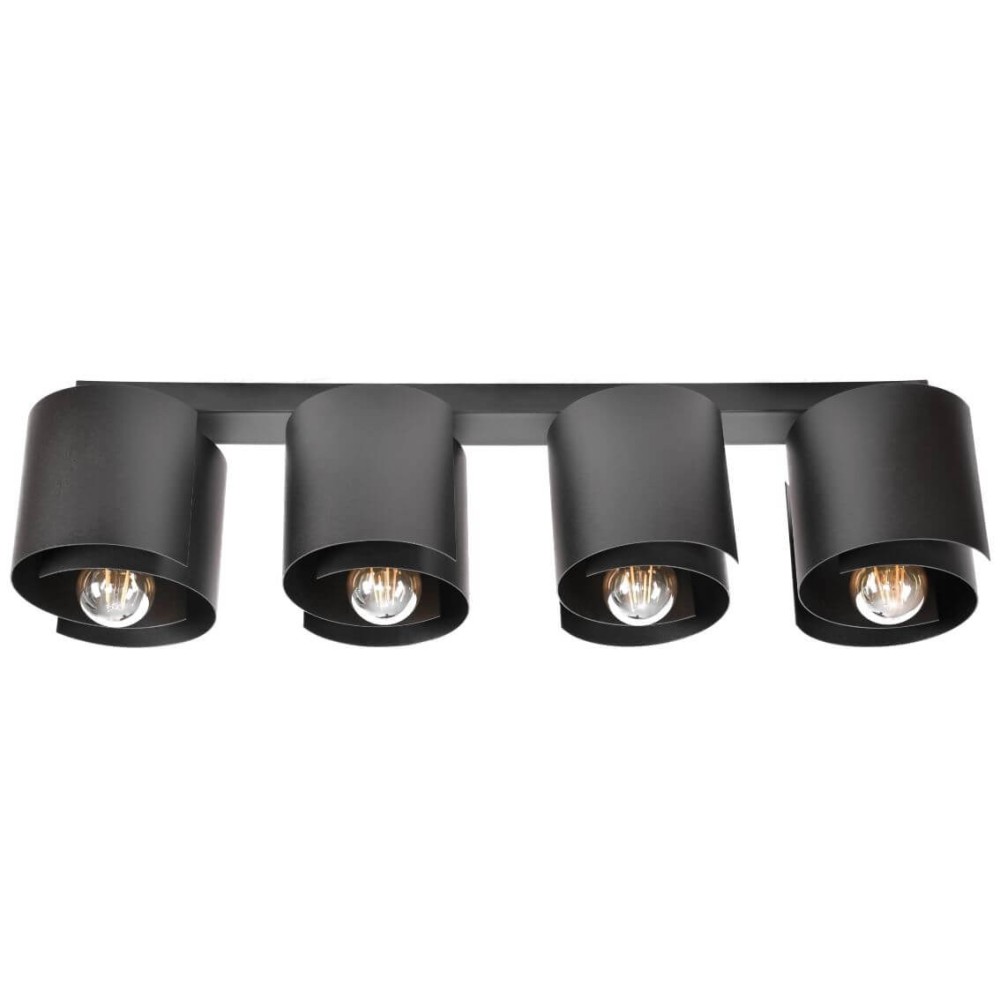 Hugo 4 black ceiling lamp