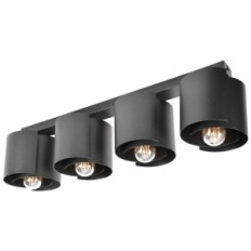 HUGO 4 lampada da soffitto nero