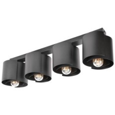 HUGO 4 lampada da soffitto nero