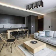 Hugo 4 black ceiling lamp