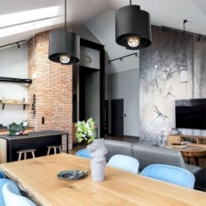 Hugo 1 black hanging lamp