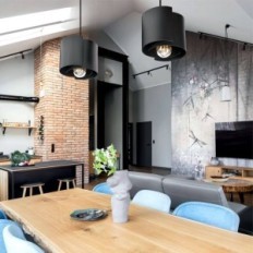 Hugo 1 black hanging lamp