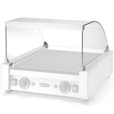 Γυάλινο κάλυμμα για έναν οδοντωτό τροχό σε ένα λουκάνικο με 9 κυλίνδρους με κωδικό 268605 - Hendi 268612