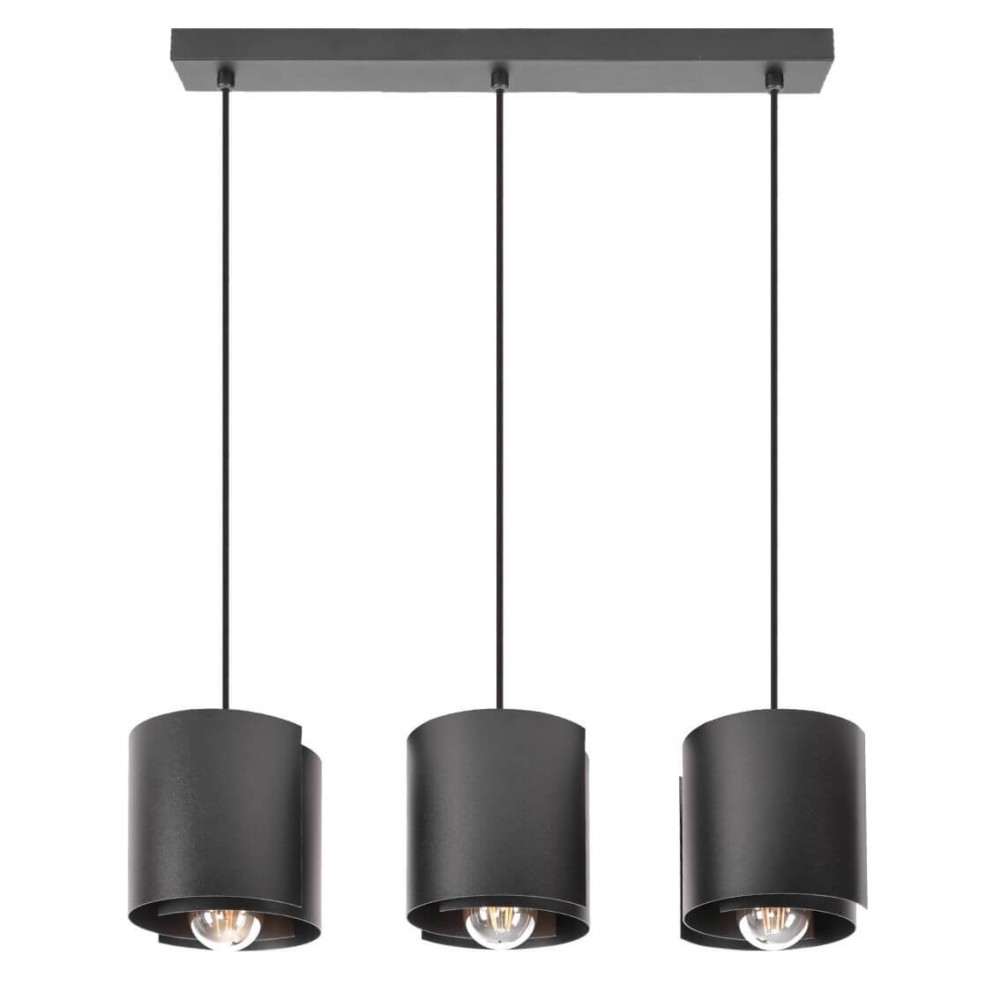 Hugo 3 svart hängande lampa