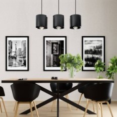 Hugo 3 Black Hængende Lampe