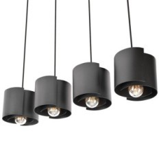 Hugo 4 Black Susping Lamp
