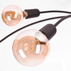 Bow 6 laelamp, lühter - pööning, must, 6xe27