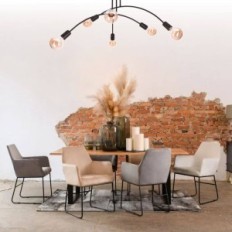 Bow 6 plafondlamp, kroonluchter - loft, zwart, 6xe27