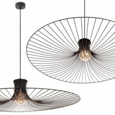 PLAZA 1 Lampa Wisząca - Loftowa, czarna, 1xE27