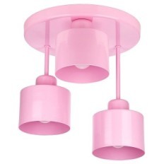 Vulcão 3 lâmpada de teto - crianças, metal, rosa 3xe27