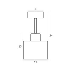 VOLCANO 3 Taklampa - Barn, metall, blå 3xe27