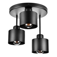 Volcano 3 Ceiling lamp - Industrial, Metal, black 1xe27