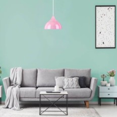 Kupidin 1 Hanging Lamp - Children, Pink, Metal 1xe27