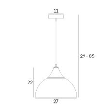 Kupidin 1 Hanging Lamp - Children, Pink, Metal 1xe27