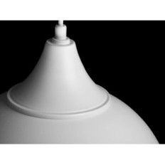 Kupidin 1 lámpara colgante - Industrial, Metal, Blanco 1xe27