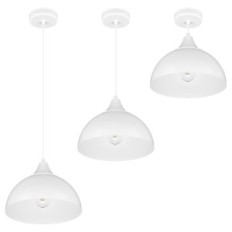 Kupidin 1 hanglamp - industrieel, metaal, wit 1xe27