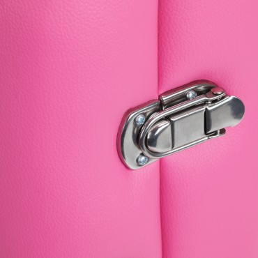 Mesa de masaje plegable de madera BALANCE de 2 segmentos en rosa y negro — detalle del mango