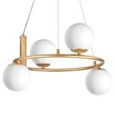 Ceres 4 lâmpada suspensa - moderna, esferas de vidro, 4xe14