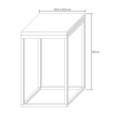 Pysy kukkapenkki loft metalli hylly 1 kukka