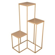 Kukkainen metalli kulta yksinkertainen korkeus 100 cm, 3-tasoinen