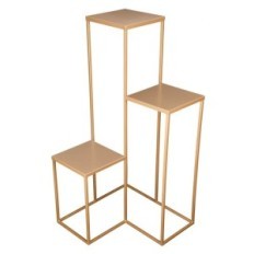 Flowerbed Metal Gold Enkelt med en höjd av 100 cm, 3-nivå