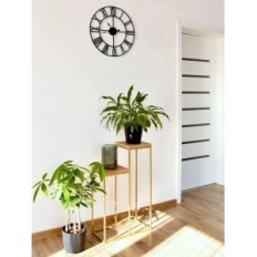 Fém virág loft 2- pozíció arany top Oak Craft