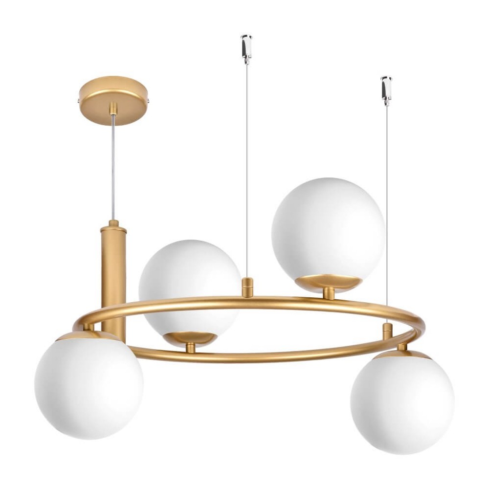 Ceres 4 hängande lampa - moderna, glas sfärer, 4xe14