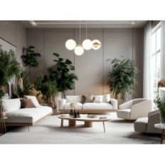 Ceres 4 Hanging lamp - modern, glass spheres, 4xe14