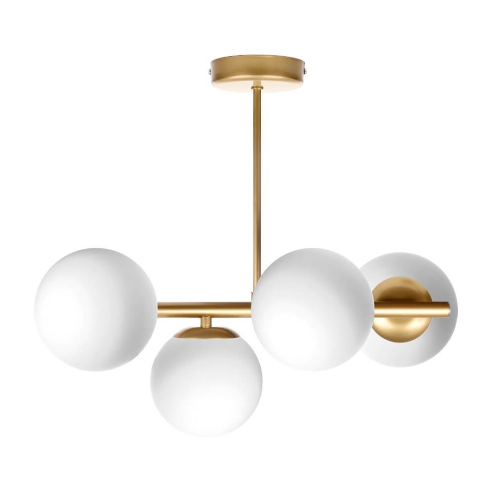 Ceres 4 Ceiling lamp - modern, glass spheres, 4xe14