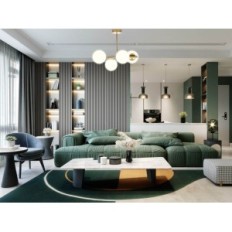 Ceres 4 Ceiling lamp - modern, glass spheres, 4xe14