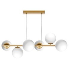 Lampada a sospensione Ceres 6 - Moderna, sfere di vetro, 6xE14