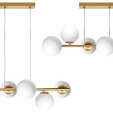 Ceres 6 Závesné lampy - moderné, sklenené gule, 6xE14