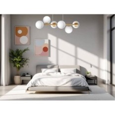 Ceres 6 hängande lampa - moderna, glas sfärer, 6xe14