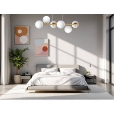 CERES 6 Závěsná lampa - moderní, skleněné koule, 6xe14