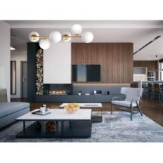 CERES 6 Hanging lamp - modern, glass spheres, 6xe14