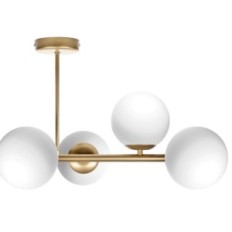 Ceres 6 stropní lampa - moderní, zlato, skleněné koule, 6xe14