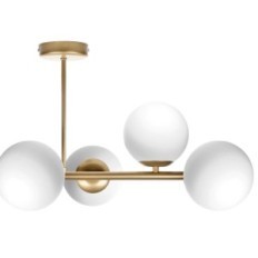 Ceres 6 stropní lampa - moderní, zlato, skleněné koule, 6xe14