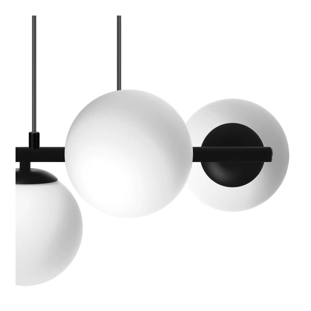 Ceres 4 Hanging lamp - modern, glass spheres, 4xe14