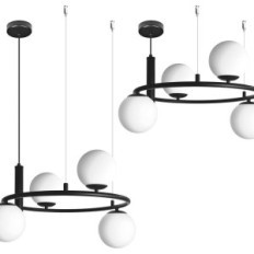 Ceres 4 Lampada a sospensione - Modern, Sfere di vetro, 4xE14