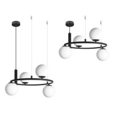 Ceres 4 Lampada a sospensione - Modern, Sfere di vetro, 4xE14