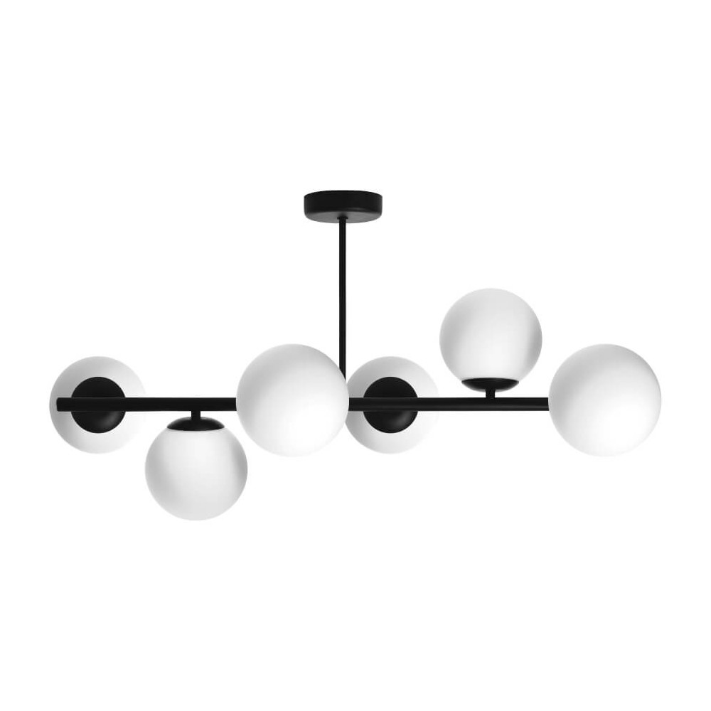 Ceres 6 Laelamp - kaasaegne klaas sfäärid, 6xe14