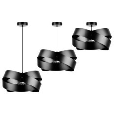 Avia 2940/Z-B-1 Duża Czarna lampa wisząca - Nowoczesna, 1xE27