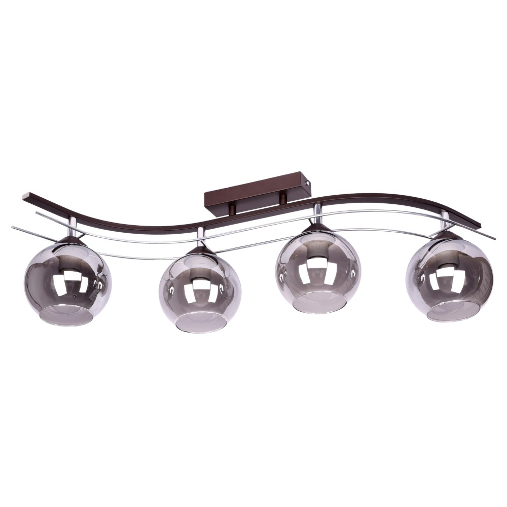 Agat Plus 2339 / Z-B-4 / KC Brown Hanging Ceiling Lamp - Modern, 4xe27