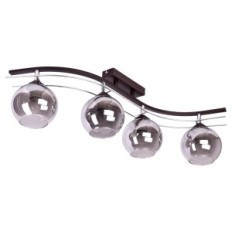 AGAT PLUS 2339/Z-B-4/KC Brązowa lampa sufitowa wisząca - Nowoczesna, 4xE27