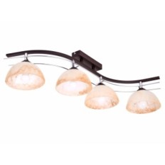 AGAT PLUS 2329/Z-B-4/MZ Brązowa lampa sufitowa wisząca - Nowoczesna, 4xE27