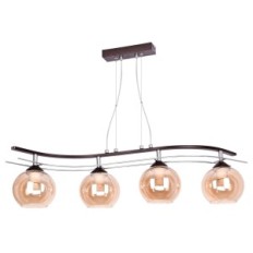 AGAT 2329 / Z-B-4 / KZ Brown Hanging Lamp - moderno, 4xe27