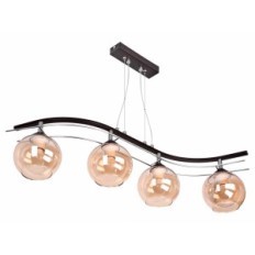 Agat 2329 / Z-B-4 / KZ brown Hanging lamp - Modern, 4xe27