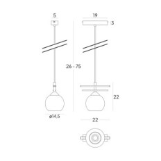 AGAT 2326 / Z-B-1 / KB Lampada da appendere marrone - Moderno, 1xE27