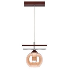 Agat 2326 / Z-B-1 / KZ Brown Hanging Lamp - Moderne, 1xE27