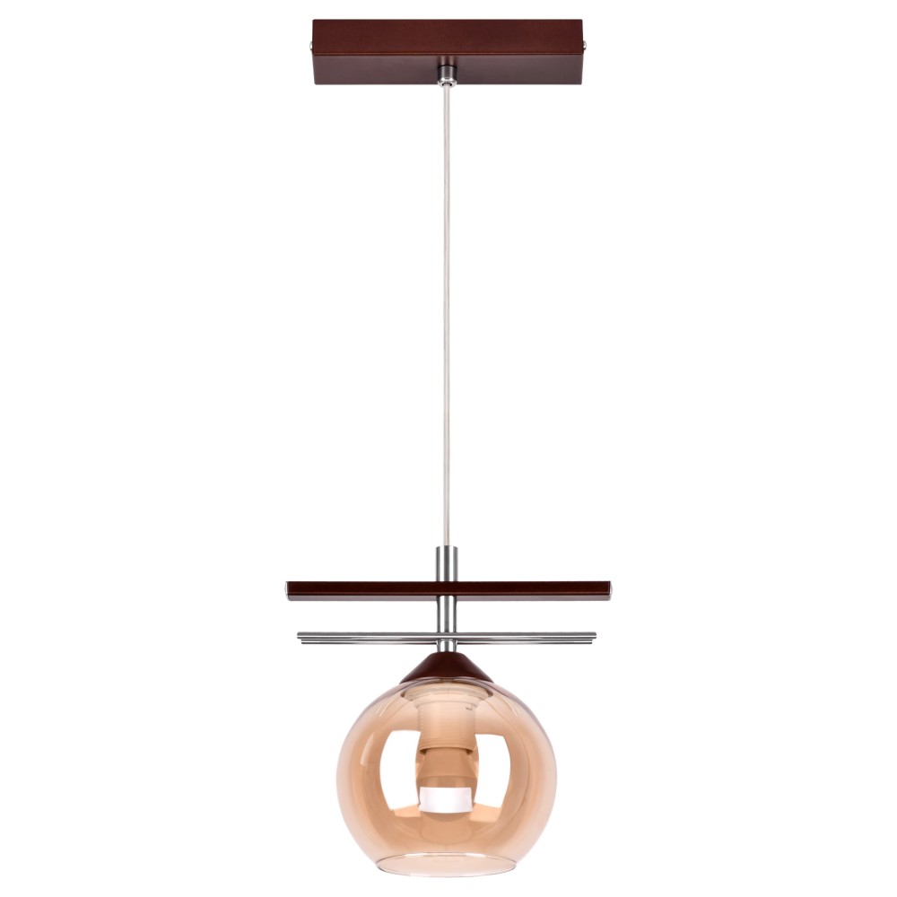 Agat 2326 / Z-B-1 / KZ brown Hanging lamp - Modern, 1xe27